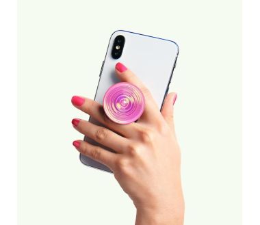 Poignée de téléphone PopGrip PopSockets - Ripple Opalescent Pink