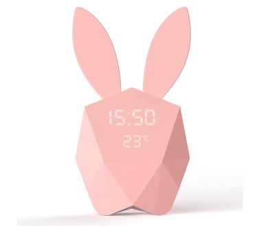 Réveil veilleuse Cutie Clock Mob - Rose