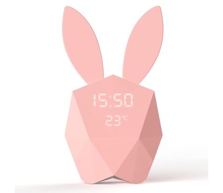 Réveil veilleuse Cutie Clock Mob - Rose