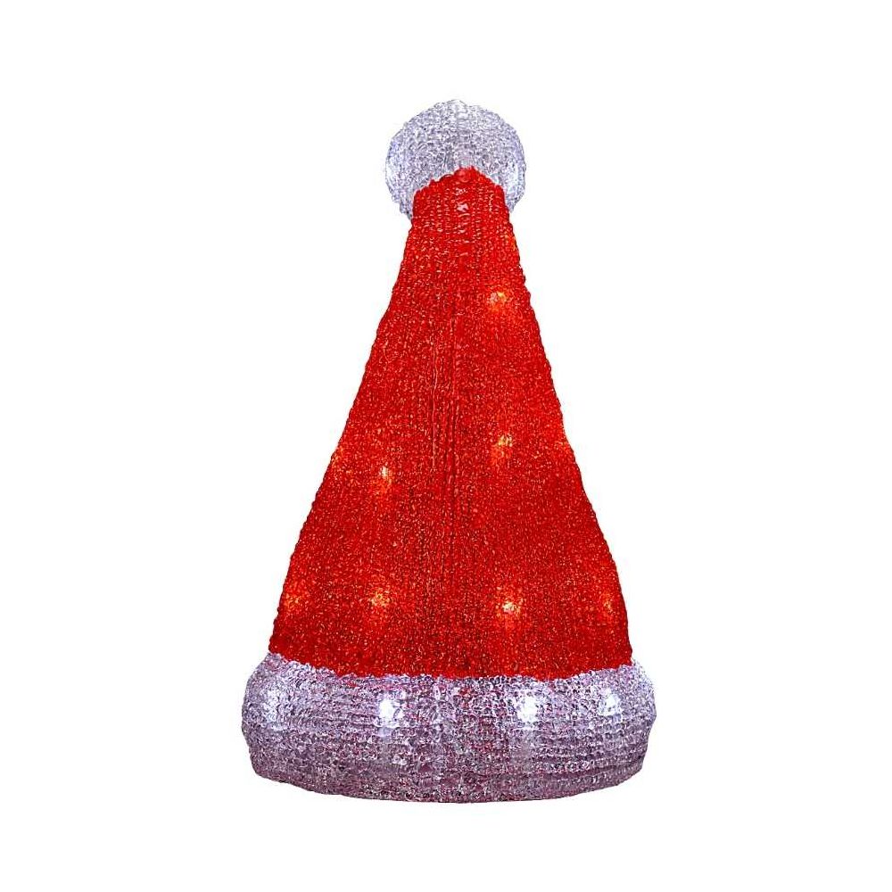 Bonnet de père noël lumineux 30 LED H32