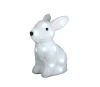 Lapin blanc extérieur noël lumineux 24 LED H26